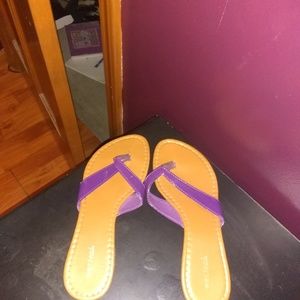 Purple sandals